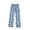 Light Blue, variant on Work Pants for Men Casual Pants Men's Oversized Fashionable Elastic Loose Pants Casual Home Pants Brushed Plaid Pants M