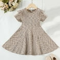 thumbnail image 2 of Tranfacy Robes d'Été pour Filles, Robe pour Tout-Petites, Robe Fluide de Printemps et d'Été pour Petites Filles, Robe Décontractée Unie Sans Manches à Col Rond Plissée, 2 of 7