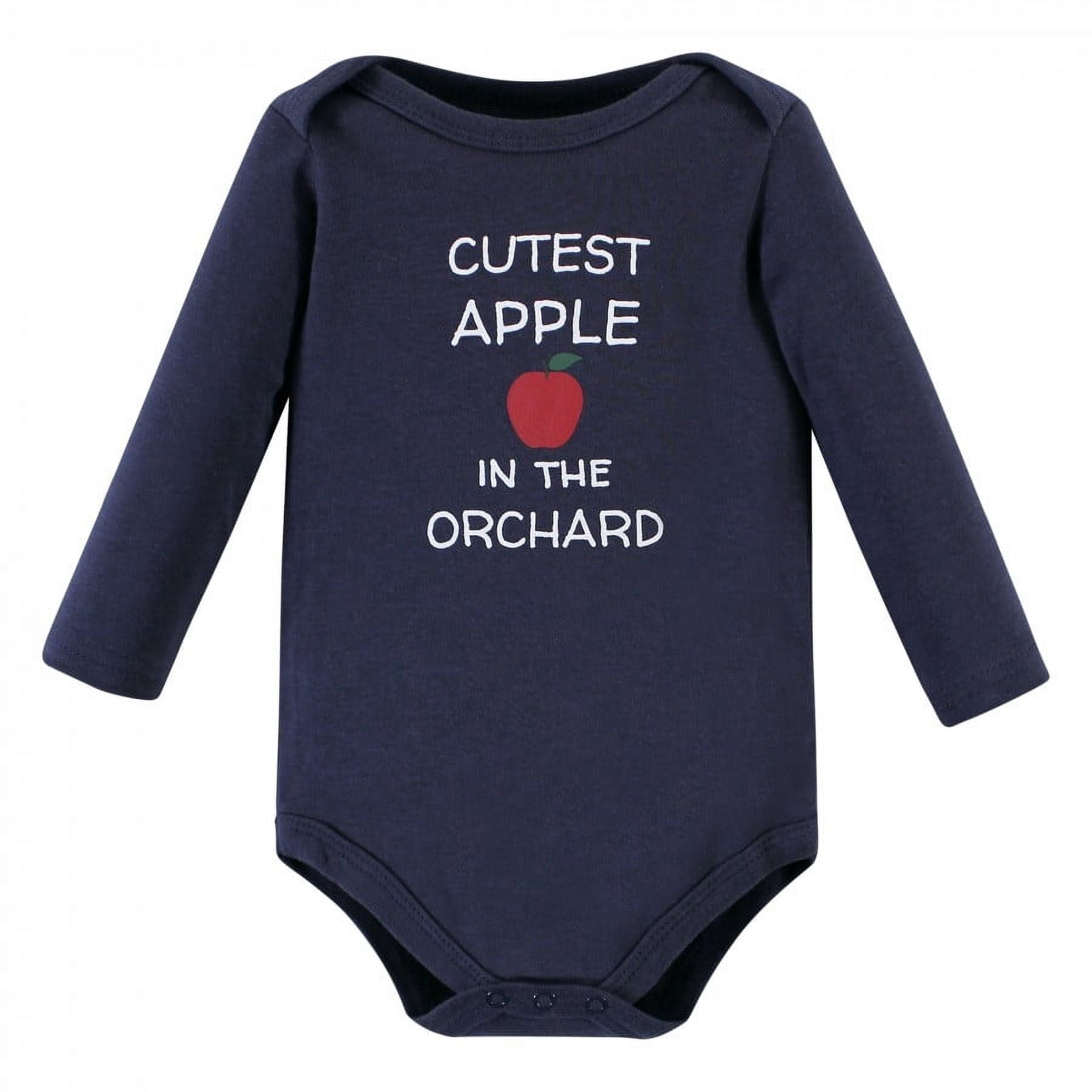 Hudson Baby Cotton Long-Sleeve Bodysuits, 5-Pack, Newborn- 24 Months