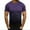 Purple, variant on Busydd Mens Casual T Shirt Contrast Color Tee Tops Gradient Short Sleeve Blouses Round Neck Slim Fit Shirts Fashion Versatile Workout Shirts for Men
