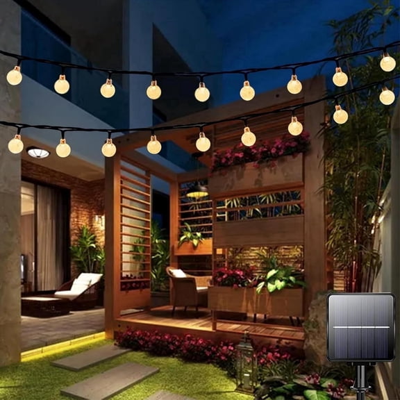 Solar String Lights Outdoor,39 Ft 100LED Solar Fairy Lights Waterproof,8 Modes Garden Lights for Garden,Home,Patio,Gazebo,Wedding,Party,Festival,Decoration(Warm White)