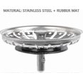 thumbnail image 3 of 2pcs Sink Strainer, Stainless Steel Kitchen Sink Stopper Strainer, Hole Sink Sto - chuan, 3 of 5