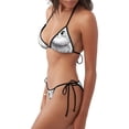 thumbnail image 2 of Disketp Cute Cat Meadow Sketch para Bañador de Dos Piezas para Mujer, Bikini Sexy Halter String, Conjunto de Bikini en Triángulo, 2 of 6