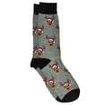 thumbnail image 6 of Men's Christmas Socks Snowmen All-Over Print & Reindeer Size (10-13) 2-Pair Set, 6 of 6