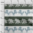 thumbnail image 1 of oneOone Cotton Poplin Fabric Stripe|Elephant & Horse Ikat Printed Fabric 1 Yard 56 Inch Wide, 1 of 4