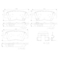 thumbnail image 2 of Brembo Brake Pad P30101N NAO; FMSI Number D1812-8428; Ceramic; Set Of 4, 2 of 2