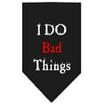 thumbnail image 2 of Pet and Dog Bandana Screen Printed, "I Do Bad Things", 2 of 10