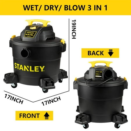 Stanley - SL18191P 10 Gallon wet/dry vacuum - black
