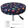 thumbnail image 4 of Vsdgher Space Dinosaur Print Stool Covers Round,Stretch Round Stool Covers Washable Stool Cushion Slipcover Elastic Chair Covers for 12-14 Inch Chair, 4 of 7