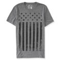 thumbnail image 1 of Playera gráfica Aeropostale con diseño de rayas y estrellas para hombre gris XXL, 1 of 2