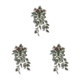 thumbnail image 4 of QualitChoice Fake Plants Artificial Plant Flower Simulation Leaf Hanging Wedding Photography Rattan Indoor Bathroom Balcony Purple red 3PCS, 4 of 6