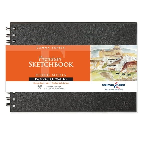 Stillman & Birn Gamma Series Premium Hard-Bound Sketchbook, 10"x 7"