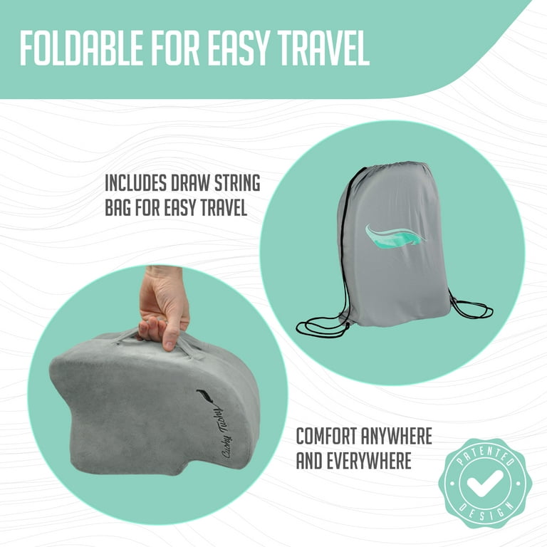 Cushy Tushy Premium Foldable Travel Seat Cushion - for Relief of Lower  Back, Sciatic, Butt and Tailbone Pain - for Home & Office Use, Perfect for