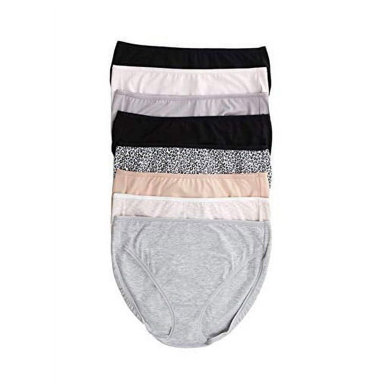 Felina Cotton Modal Hi Cut Panties - Sexy Lingerie Panties for Women -  Underwear for Women 8-Pack (Himalayan Blue Poppies, Large)