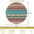 thumbnail image 3 of Geometric Stripe Red Pattern Round Tablecloth 70"x70", Wrinkle Resistant Wipeable Table Cover for Kitchen Dining Room Picnic Patio and Party, 3 of 6
