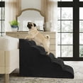 thumbnail image 6 of Heeyoo Non-Slip 5-Step High-Density Sponge Pet Stair & Step, Black, 6 of 7