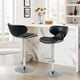 thumbnail image 2 of Juego de 2 Banco para Barra Alto Negro con Reposapié y Respaldo Giratorio Altura Ajustable HOMEMAKE FURNITURE Contemporáneo, 2 of 7