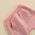 thumbnail image 7 of Baby Girls 2Pcs Fall Clothes Rainbow Print Sweatshirt Long Sleeve Pullover Top Solid Color Trousers, 7 of 7