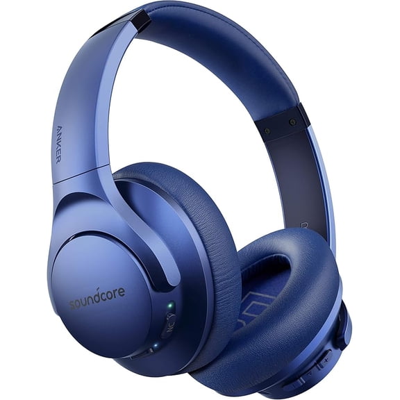 Restored like new Soundcore Anker Life Q20 Noise Cancelling Headphones, over-ear Bluetooth, 60H Playtime, Hi-Res Audio, Deep Bass, Memory Foam (Refurbished)