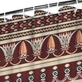 thumbnail image 3 of Red Boho Egyptian Lotus and Circles Pattern Shower Curtain 36"x72" ,Bathroom Decorative Shower Curtains Set with 12 Hooks,Modern Waterproof Washable Shower Curtain, 3 of 6