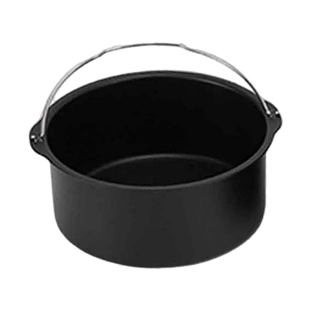 Freidora de aire, bandejas para pizza, cesta para hornear pan, bandeja para hornear, barril para hornear pasteles, aire 6 pulgadas