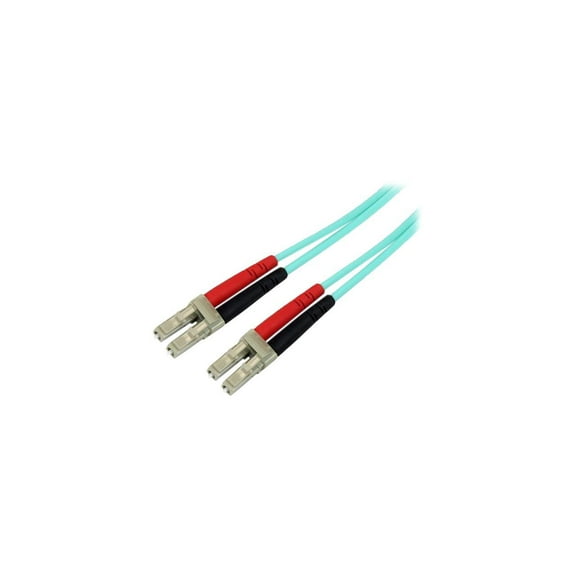 StarTech 1m 10Gb Aqua Multimode Duplex 50/125 LSZH Fiber Optic Cable - LC/LC