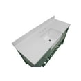 thumbnail image 2 of Charlotte 60" Single Farmhouse Bathroom Vanity with Sage Green Cabinet and Quartz Top, 2 of 6