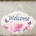 thumbnail image 5 of Welcome Wooden Hanging Sign Wooden Plaque Bar Cafe Shop Store Door Decor Plaque Welcome Hanging Sign Board, 5 of 5