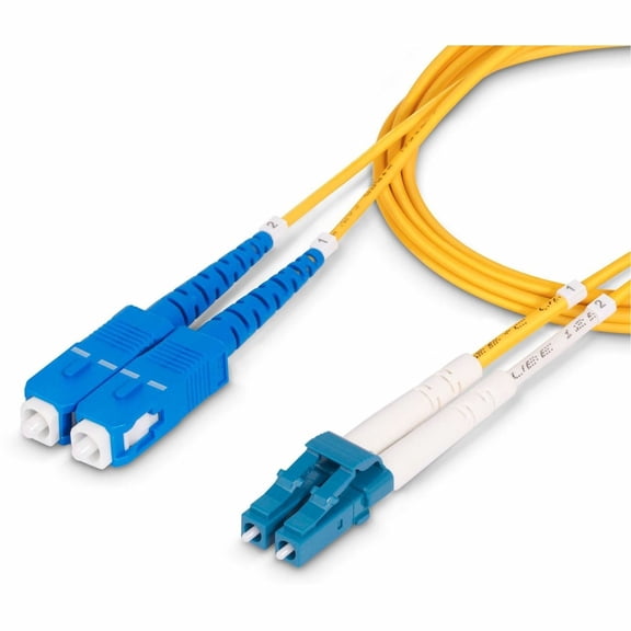 StarTech 7m (22.9ft) LC to SC (UPC) OS2 Single Mode Duplex Fiber Optic Cable