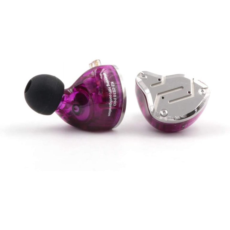 STAINLESSイヤホン Linsoul KZ ZS10 Pro 5 Driver HiFi Earpiece, Stainless Steel
