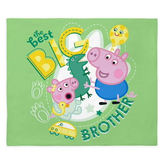 CafePress - Peppa Pig: The Best Big Brother - King Duvet Cover, Printed Comforter Cover, Unique Bedding,