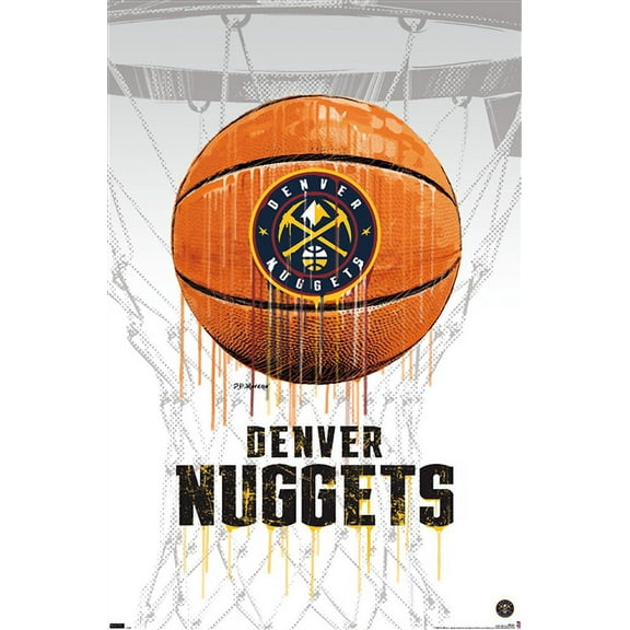 NBA Denver Nuggets - Drip Basketball 21 Wall Poster, 14.725" x 22.375"