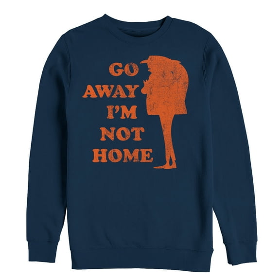 Men's Despicable Me Gru Not Home  Sweatshirt Navy Blue X Large