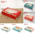 thumbnail image 2 of 10pcs Durable Cardboard Transparent Window Mooncake Packing Gift Package Boxes Christmas Pastry Cases Baking Packing Box 10PCS STYLE 2, 2 of 8