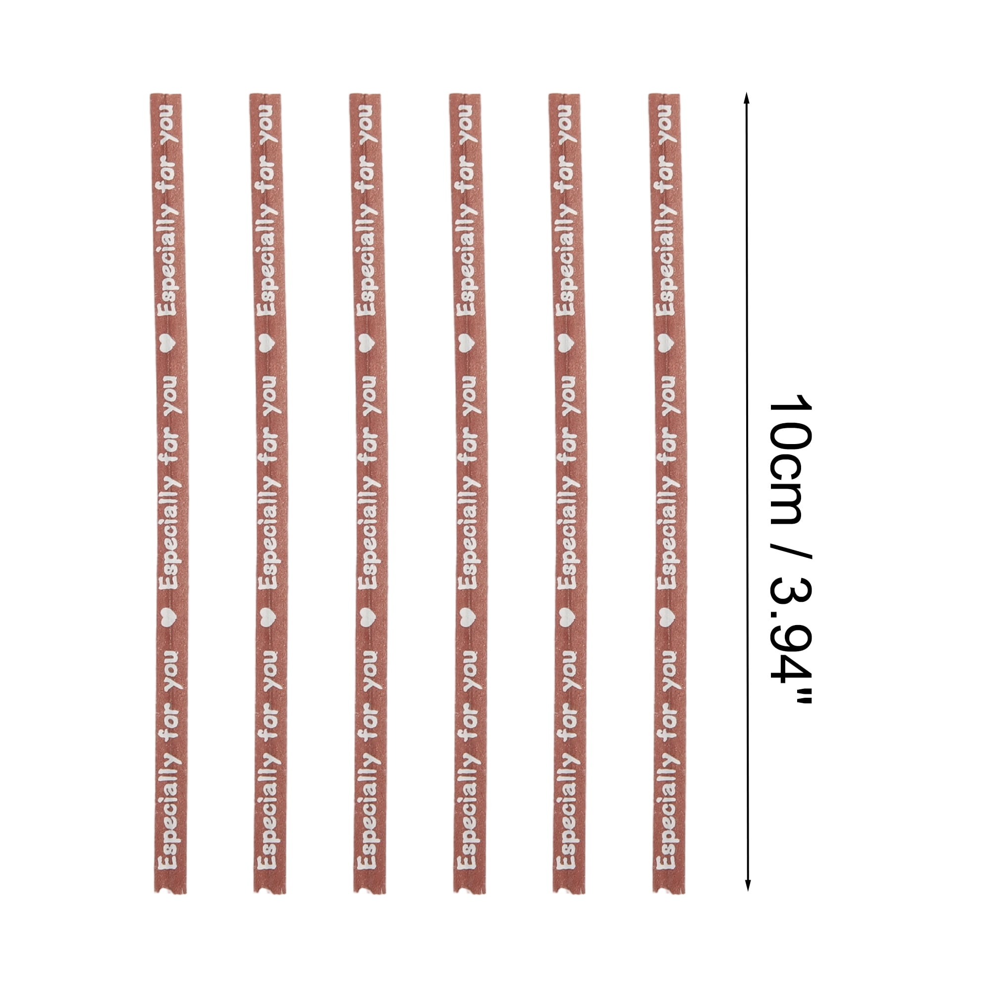 Unique Bargains Decorative Twist Ties for Gift Wrap and Crafts 700 Pcs Coffee Color