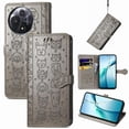 thumbnail image 3 of Funda Cartera FOXDOCK para TCL 60 , Flip PU con Relieve de Gatos y Perros, Tarjetero y Soporte, 3 of 6