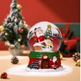 thumbnail image 6 of Christmas Crystal Ornament, Festive Holiday Decoration, Liquid Snow Globe with Santa and Christmas Tree for Home and Office Decor, Resin Base, Battery Powered, 6 of 7