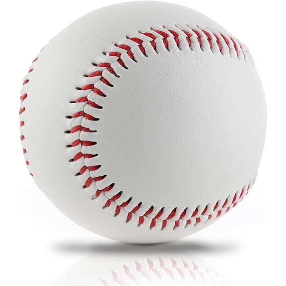 Blank Soft T-Balls for Beginner Players, Reduced Practice Baseballs with Sponge Rubber Core, Unmarked Tee Balls for Indoor Outdoor and Autograph Gifts
