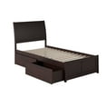 thumbnail image 6 of AFI Portland Twin Storage Platform Bed with Matching Footboard, Espresso, 6 of 6
