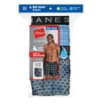 thumbnail image 6 of Hanes Mens Woven Boxer 4-Pack Ultimate Big Man Cool Comfort Flex Waistband 2XB, 6 of 6