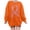 Orange, variant on Sweatshirts for Women Loose Fit Cancer Fighter Sweatshirt Butterfly Pink Ribbon Long Sleeve Tops Breast Cancer Awareness Daily Wear