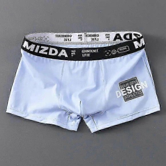 Calzoncillos bóxer deportivos para hombre, blancos, tallas ML, XL, XXL, con letras, banda ancha, de algodón transpirable, a la moda y para fitness.