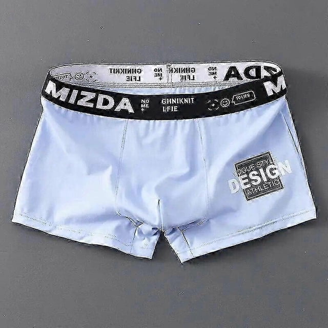 Calzoncillos bóxer deportivos para hombre, blancos, tallas ML, XL, XXL, con letras, banda ancha, de algodón transpirable, a la moda y para fitness.