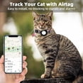 thumbnail image 2 of Airtag Cat Collar, Air tag Cat Collar with Bell and Safety Buckle in 3/8" Width, Reflective Collar with Waterproof Airtag Holder Compatible with Apple Airtag for Cat Dog Kitten Puppy, 2 of 7