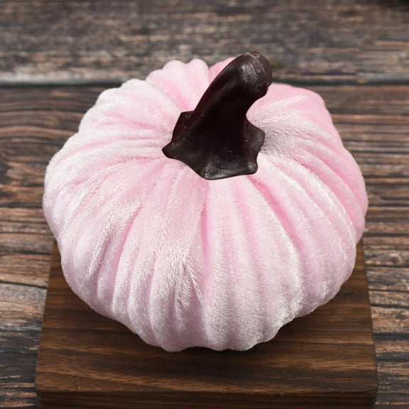 Qxpztk Velvet Pumpkins Fall Decor, Handmade Velvet Pumpkins Decor, Stuffed Fabric Pumpkins For Decorating Fake Pumpkins Harvest Pumpkin, Decorative Pumpkins for Halloween Thanksgiving Decorations