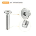 thumbnail image 4 of Unique Bargains 3/8-16x2' Flat Head Socket Cap Screws, 304 Stainless Steel Hex Socket Drive Fasteners Bolts 5Pack, 4 of 5