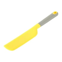 Oimcto Less than $5 Extra Large Silicone Spatula for Cream, Egg, Salad and Jam Mixing, Yellow,Silicone Spatulas Heat Seamless Design Non Stick Flexible Scrapers Baking Mixing Tool