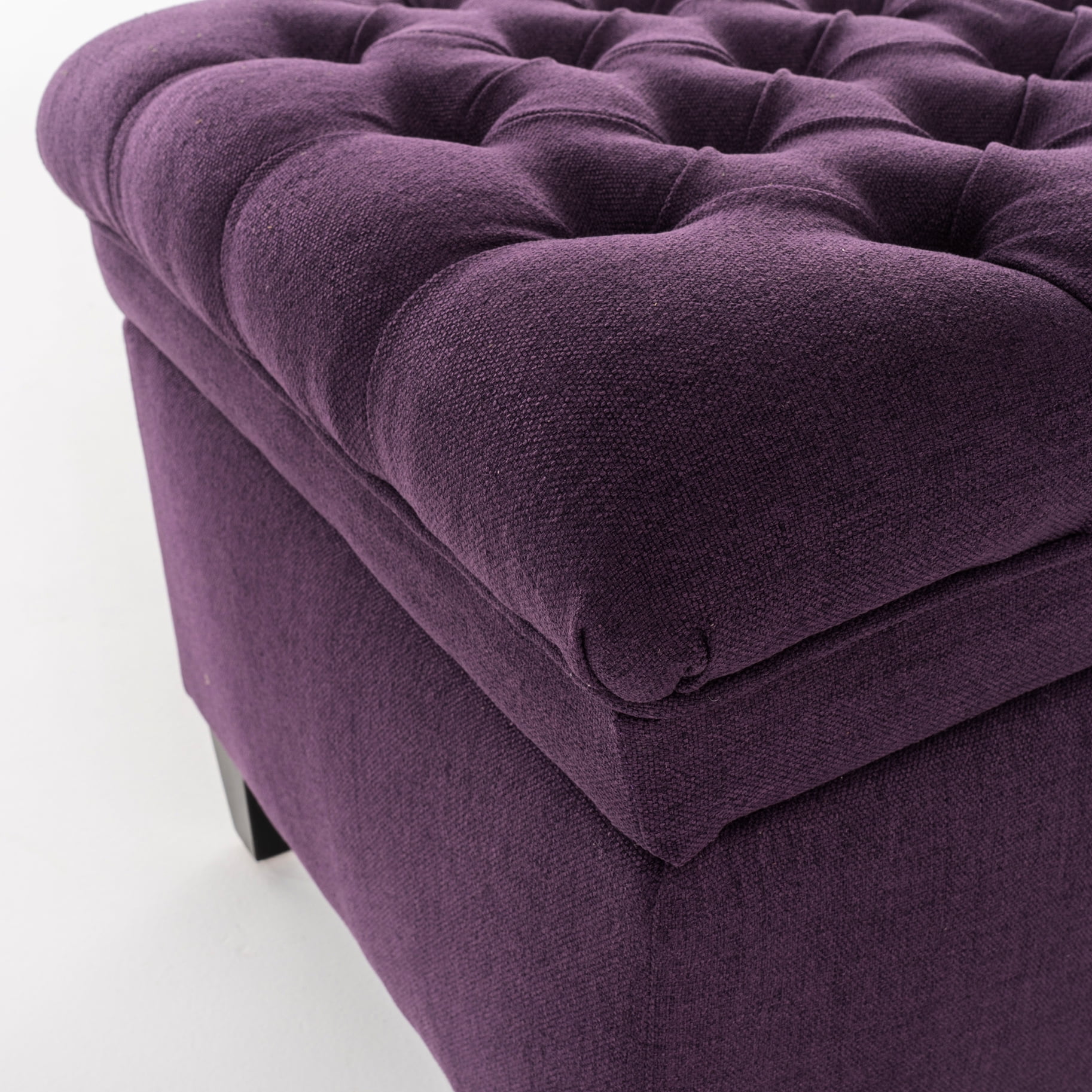 Purple Living Room Storage Chair - 50d X 20.5w 18.3h Fabric, Birch Versatile Piece Stylish With Compartment Essential