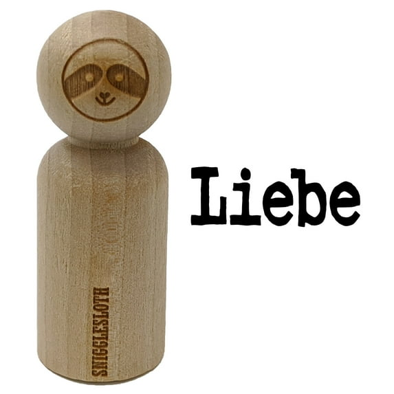 Liebe Love German Fun Text Rubber Stamp for Scrapbooking Crafting Stamping - Small 3/4 Inch