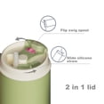 thumbnail image 3 of SURFVEN 30oz Double Wall Stainless Steel Insulated Tumbler with Handle and 2-in-1 Lid, Avocado Green, 3 of 9